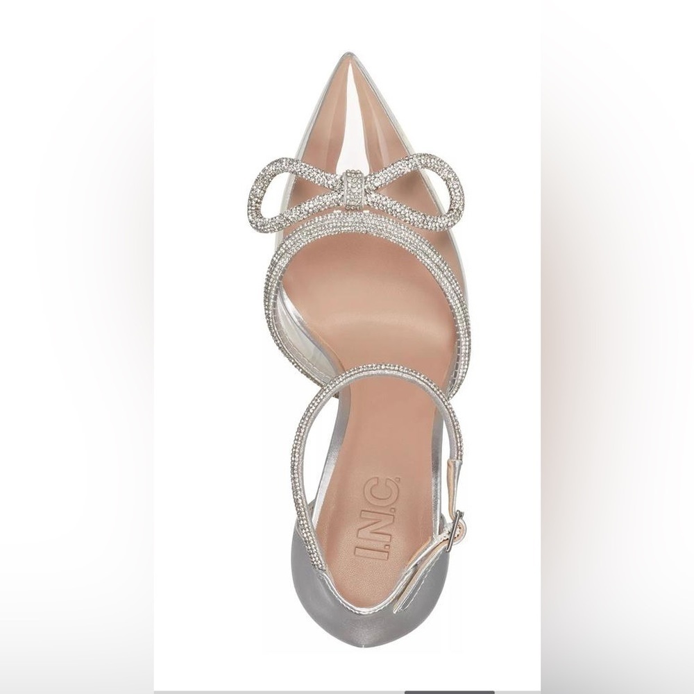 I.n.c. International Concepts Lidani Pointed Toe Clear Vinyl Pumps - 6